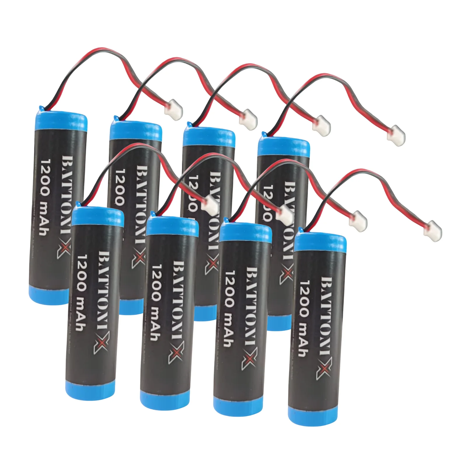 1200mah 3.7v 18650 li-ion lithium rechargeable cell battery for rc car battery 3.7v with BMS, compatible with RC Car Toys, Drone Remote, Leds